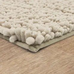 Kirkland's Home Parchment Lofty Pile Chenille Bath Mat, 45 In.- Bathroom Rugs