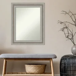 Kirkland's Home Parlor Silver Framed Wall Mirror- Decorative Mirrors
