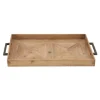 Kirkland's Home Parquet Fir Wood Decorative Tray- Decorative Trays