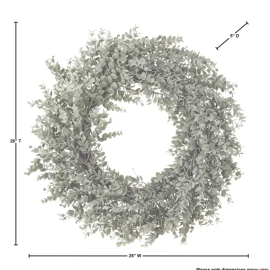 Kirkland's Home Parvafolia Eucalyptus Spiral Wreath- Wreaths