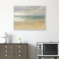 Kirkland's Home Pastel Seascape Framed Canvas Art Print- Canvas Art