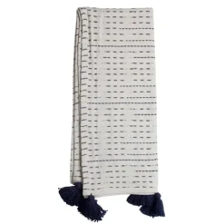 Kirkland's Home Patterned Handwoven Throw With Tassels- Blankets & Throws