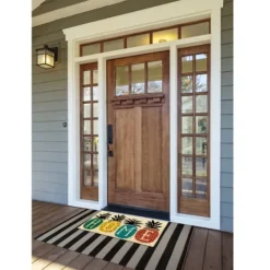 Kirkland's Home Patterned Pineapples Home Coir Doormat- Doormats