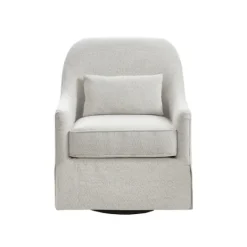 Kirkland's Home Patterned Upholstered Swivel Glider Chair- Accent Chairs