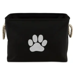 Kirkland's Home Paw Print Rectangle Pet Basket- Baskets & Boxes