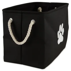 Kirkland's Home Paw Print Rectangle Pet Basket- Baskets & Boxes