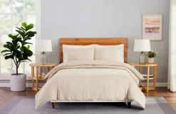 Kirkland's Home Peach Textured 3-Pc. Queen Duvet Set- Duvets