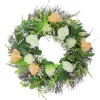 Kirkland's Home Peachy Roses And Baby'S Breath Wreath- Wreaths