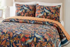 Kirkland's Home Peacock Garden King 3-Pc. Quilt Set- Quilts