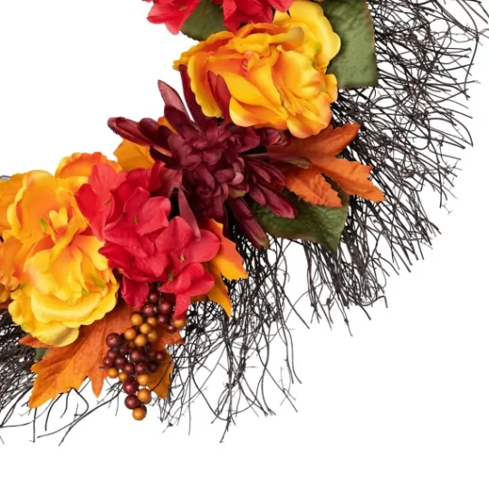Kirkland's Home Peony And Mum Floral Wreath- Wreaths