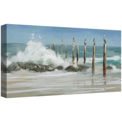 Kirkland's Home Perched By The Sea Canvas Art Print- Canvas Art