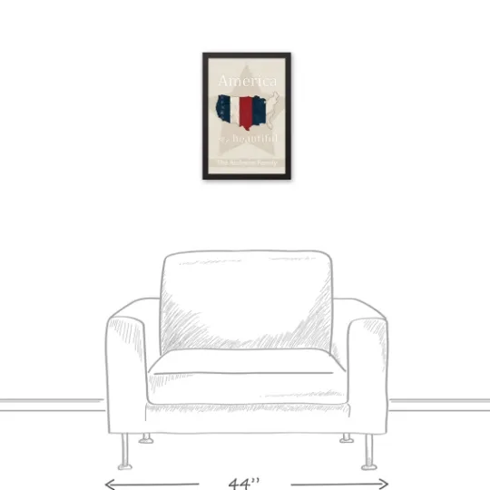 Kirkland's Home Personalized America The Beautiful Canvas Print- Wall Quotes & Signs