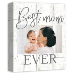 Kirkland's Home Personalized Best Mom Ever Canvas Wall Plaque- Wall Quotes & Signs