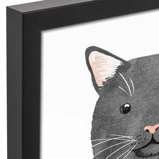 Kirkland's Home Personalized Black Cat Canvas Wall Plaque- Wall Quotes & Signs