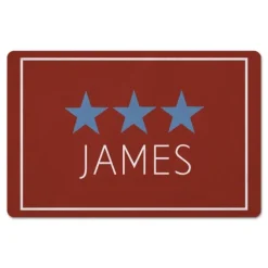 Kirkland's Home Personalized Blue Stars Floor Mat- Kitchen & Floor Mats