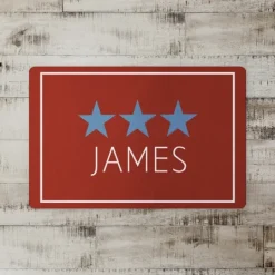 Kirkland's Home Personalized Blue Stars Floor Mat- Kitchen & Floor Mats