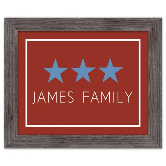 Kirkland's Home Personalized Blue Stars Framed Art Print- Wall Quotes & Signs