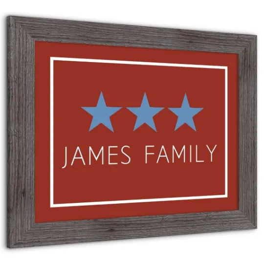 Kirkland's Home Personalized Blue Stars Framed Art Print- Wall Quotes & Signs