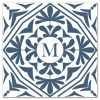 Kirkland's Home Personalized Blue Tile Monogram Wall Plaque- Monogram Wall Decor