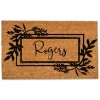 Kirkland's Home Personalized Botanical Border Doormat- Doormats