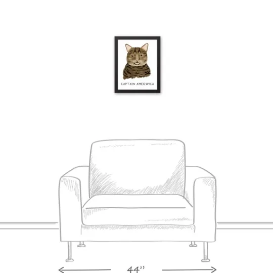 Kirkland's Home Personalized Brown Tabby Cat Canvas Wall Plaque- Wall Quotes & Signs