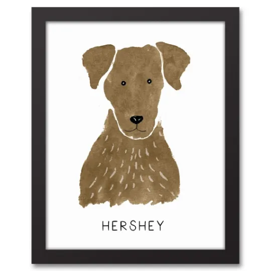 Kirkland's Home Personalized Chocolate Labrador Canvas Wall Plaque- Wall Quotes & Signs