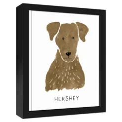 Kirkland's Home Personalized Chocolate Labrador Canvas Wall Plaque- Wall Quotes & Signs