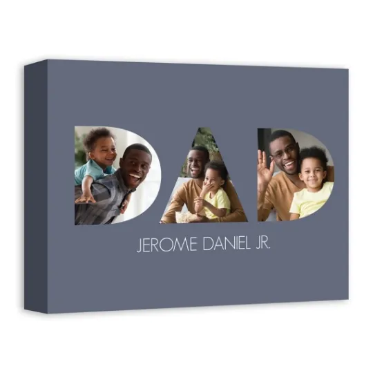 Kirkland's Home Personalized Dad Tri Canvas Art Print- Wall Quotes & Signs