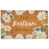 Kirkland's Home Personalized Daisy Chain Coir Doormat- Doormats