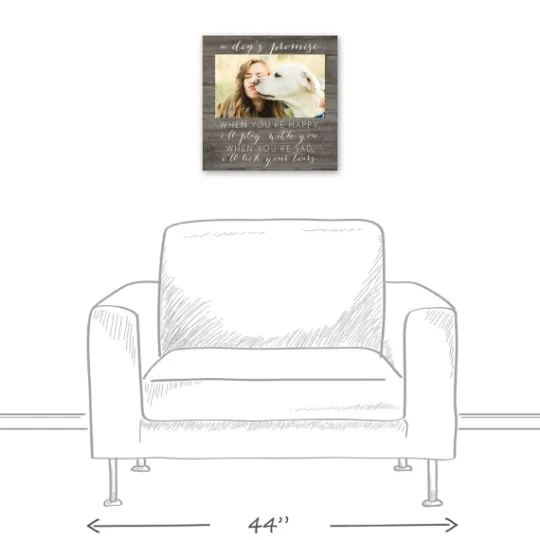Kirkland's Home Personalized Dog'S Promise Canvas Wall Plaque- Wall Quotes & Signs