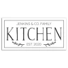 Kirkland's Home Personalized Family Kitchen Co. Canvas Wall Plaque- Wall Quotes & Signs