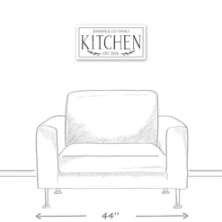 Kirkland's Home Personalized Family Kitchen Co. Canvas Wall Plaque- Wall Quotes & Signs