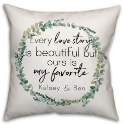 Kirkland's Home Personalized Favorite Love Story Pillow- Pillows