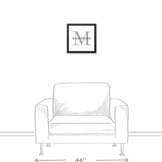 Kirkland's Home Personalized Framed Monogram Canvas Wall Plaque- Monogram Wall Decor