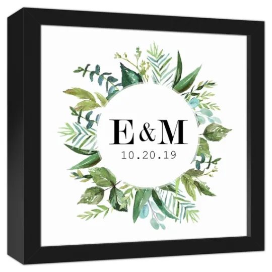 Kirkland's Home Personalized Framed Monogram Leaves Wall Plaque- Wall Quotes & Signs