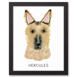 Kirkland's Home Personalized German Shepherd Canvas Wall Plaque- Wall Quotes & Signs