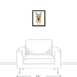 Kirkland's Home Personalized German Shepherd Canvas Wall Plaque- Wall Quotes & Signs