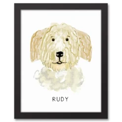 Kirkland's Home Personalized Golden Doodle Canvas Wall Plaque- Wall Quotes & Signs