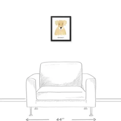 Kirkland's Home Personalized Golden Retriever Canvas Wall Plaque- Wall Quotes & Signs