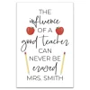 Kirkland's Home Personalized Good Teacher Canvas Wall Plaque- Wall Quotes & Signs