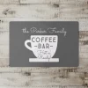 Kirkland's Home Personalized Gray Coffee Bar Kitchen Mat- Kitchen & Floor Mats