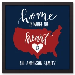 Kirkland's Home Personalized Home Is Where The Heart Is Canvas- Wall Quotes & Signs