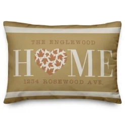Kirkland's Home Personalized Home With Heart Harvest Throw Pillow- Blankets & Throws