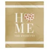 Kirkland's Home Personalized Home With Heart Harvest Throw Blanket- Blankets & Throws