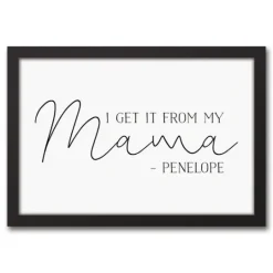 Kirkland's Home Personalized I Get It From My Mama Wall Plaque- Wall Quotes & Signs