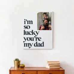 Kirkland's Home Personalized I'M So Lucky You'Re My Dad Canvas Art- Wall Quotes & Signs