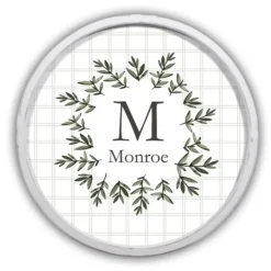Kirkland's Home Personalized Monogram Leafy Frame Plaque- Monogram Wall Decor