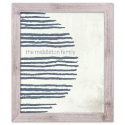 Kirkland's Home Personalized Navy Stripes Framed Wall Plaque- Wall Quotes & Signs