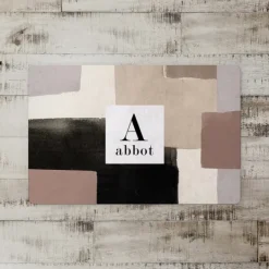 Kirkland's Home Personalized Neutral Block Monogram Floor Mat- Kitchen & Floor Mats