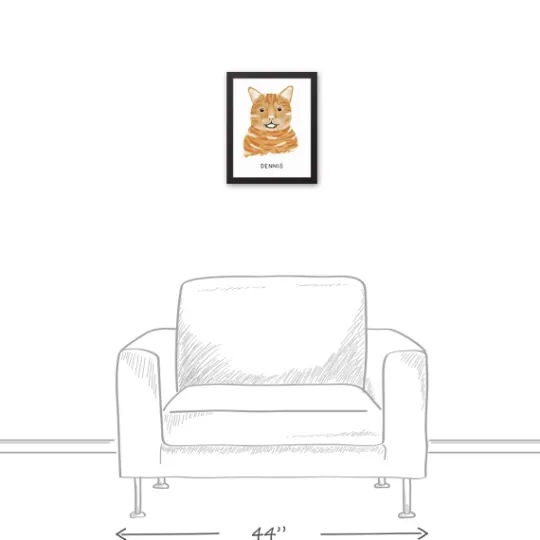 Kirkland's Home Personalized Orange Tabby Cat Canvas Wall Plaque- Wall Quotes & Signs